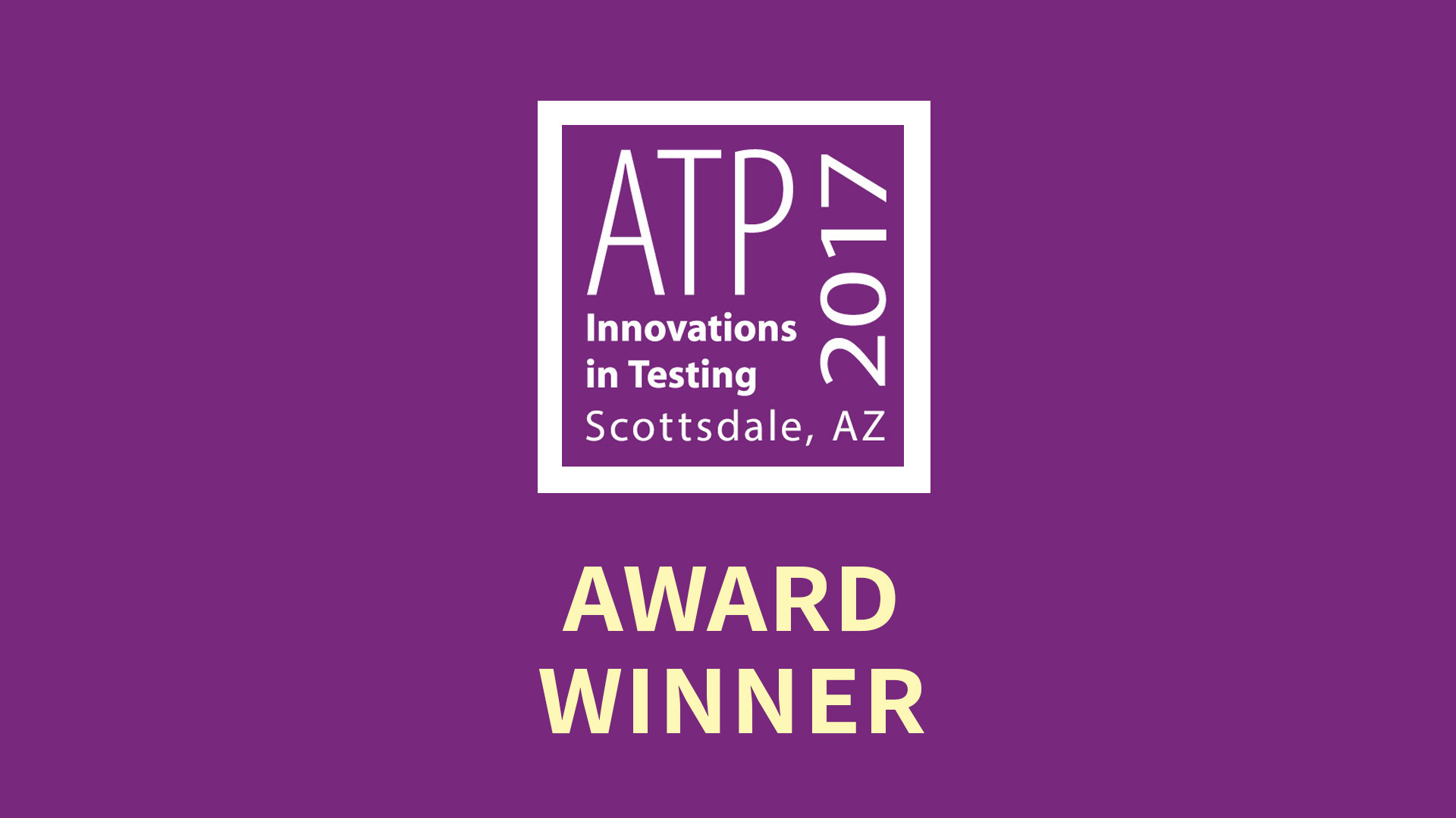 ATP 2017 Innovations in Testing - Award Winner Surpass