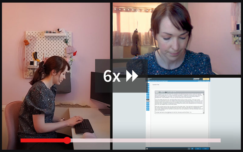 Record and review remote proctoring